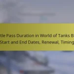 Battle Pass Duration in World of Tanks Blitz: Start and End Dates, Renewal, Timing