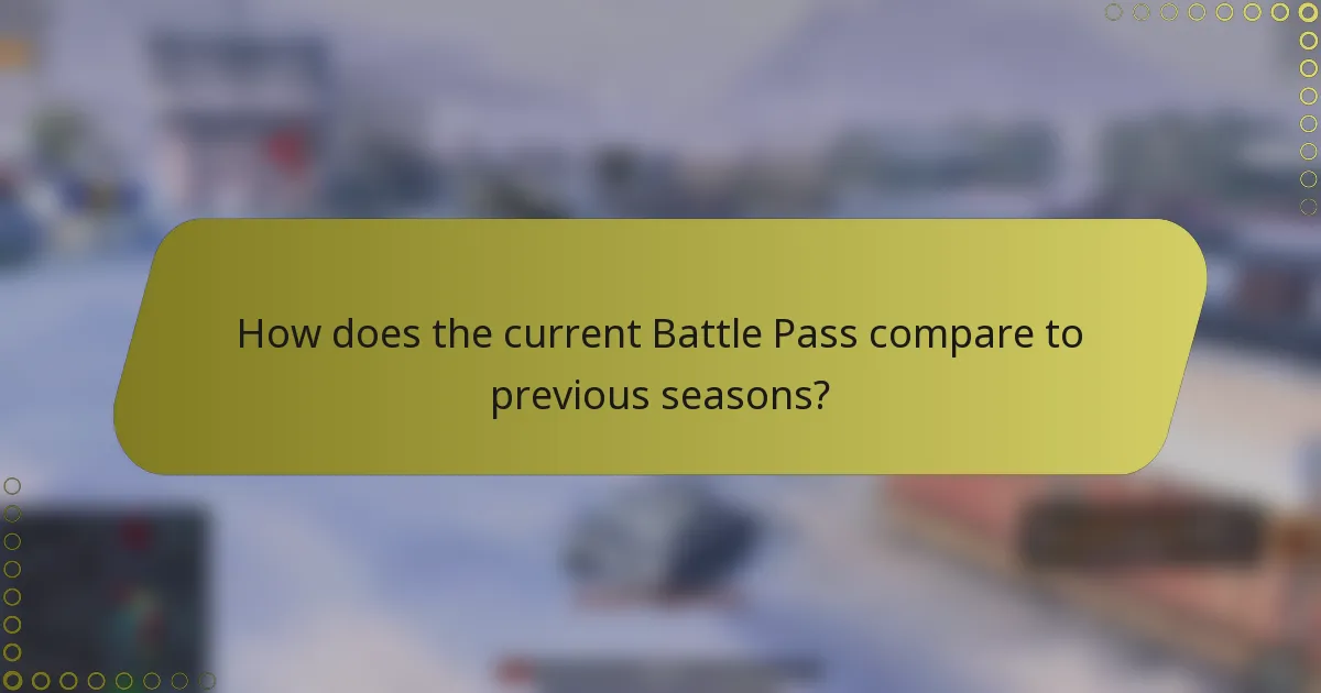 How does the current Battle Pass compare to previous seasons?
