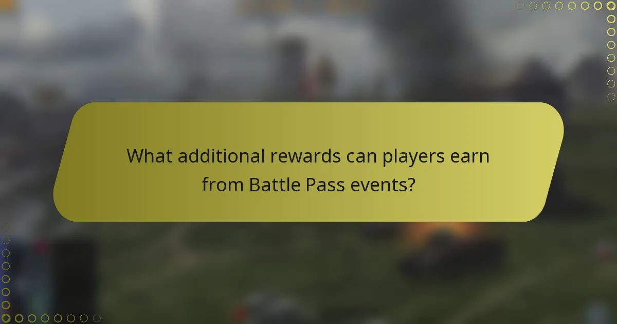 What additional rewards can players earn from Battle Pass events?